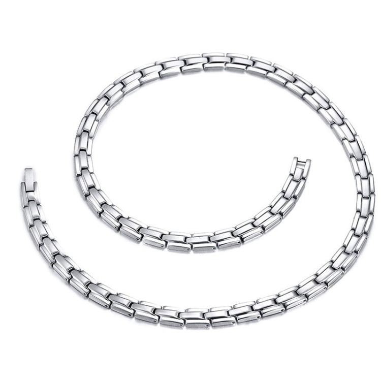 CNC-007 Magnetische Titan-Stahl-Halsketten-Schmuck, CNC-007(Golden), CNC-007(Roségold), CNC-007(Schwarz), CNC-007(Stahlfarbe)