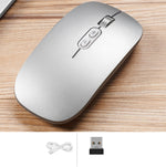 M103 1600DPI 5 Tasten 2,4G Kabellose Maus Aufladung Ai Intelligente Sprachsteuerung Büro Maus, Unterstützt 28 Sprachen, Weiß, Schwarz, Silber, Roségold, Grau