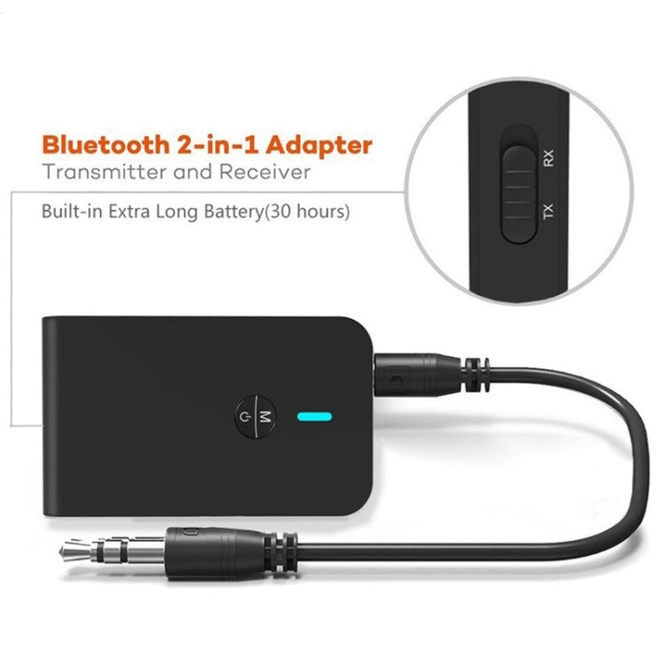 BT-6 2-in-1 Empfänger & Sender Bluetooth 5.0 Audio Adapter, BT-6