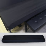 Wasserabweisende Öffnung Elektronische Tastaturabdeckung Oxford-Stoff Staubschutz mit Kordelzug Tastatur-Instrumentenabdeckung, 61 Tasten Schwarz 98x42x21cm, 88 Tasten Schwarz 124x49x36cm