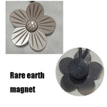 F025 Lochfreier Magnet-Raffhalter, Grau, Schwarz, Rotkupfer, Silber, Nickel, Qinggu, Rot Antik, Golden