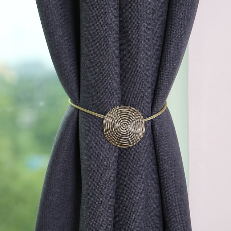 E003 Metallvorhang Magnetverschlussband Vorhangclip Schlafzimmer Wohnzimmer Frei gestanzte Vorhangschnalle, Gold, Silber, Blau Antik, Rot Antik