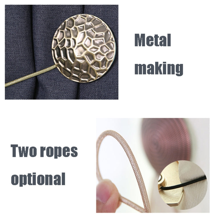 E003 Metallvorhang Magnetverschlussband Vorhangclip Schlafzimmer Wohnzimmer Frei gestanzte Vorhangschnalle, Gold, Silber, Blau Antik, Rot Antik