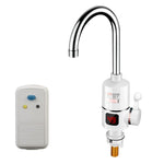Digitalanzeige Elektrischer Heizwasserhahn Sofortiger Warmwasserbereiter EU-Stecker, Digitalanzeige Horizontalrohr, Digitalanzeige Winkel, Digitales Horizontalrohr mit Auslaufschutz, Digitaler Winkel mit Auslaufschutz, Lampenanzeige Winkel