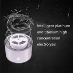 Tragbarer gesundheitsfördernder wasserstoffreicher Wasserbecher, hochkonzentrierter Negativ-Ionen-Elektrolyse-Generator, 450 ml
