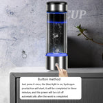 Tragbarer gesundheitsfördernder wasserstoffreicher Wasserbecher, hochkonzentrierter Negativ-Ionen-Elektrolyse-Generator, 450 ml