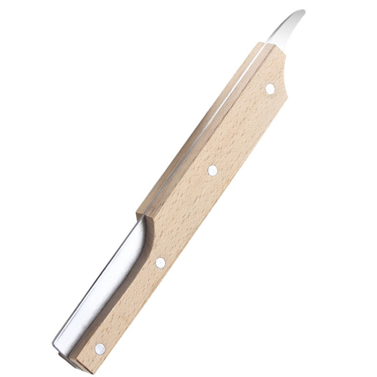 Multifunktionaler Kokosnuss-Schalenöffner aus Edelstahl mit Holzgriff, Kokosnussfleischmesser, Küchenhelfer, Kokosnuss-Schalenöffner
