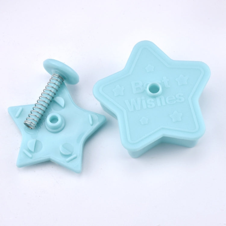 4-in-1 dreidimensionale Fondant-Kekspresseform, Zufällige Stil-Lieferung, Presskuchenform