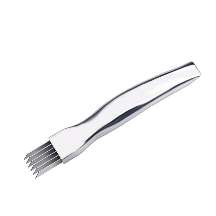 Edelstahl-Frühlingszwiebelmesser Küchenhelfer, 15,7x1,8cm