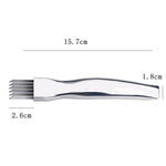 Edelstahl-Frühlingszwiebelmesser Küchenhelfer, 15,7x1,8cm