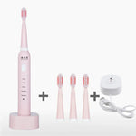 DELIPU Electric Toothbrush Rechargeable Sonic 5-Speed Adjustment Children Adult Household Waterproof Soft Hair Whitening Toothbrush, USB Charging Cable  (Blue), USB Charging Cable (White), USB Charging Stand (Blue), USB Charging Stand(Pink)