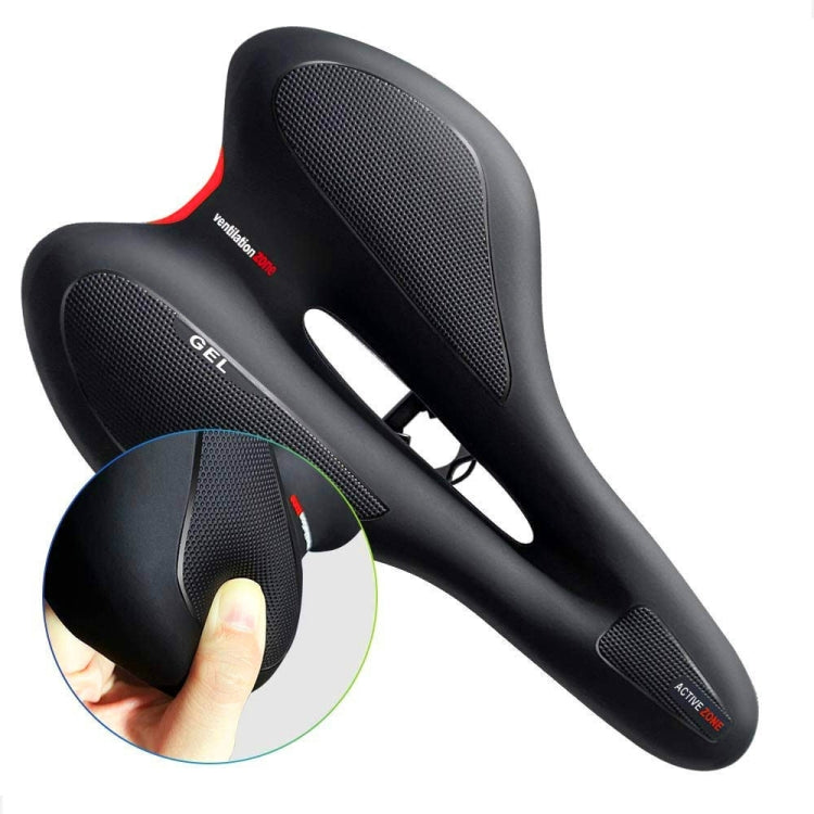 Silikon-Fahrradsitz GEL Mountainbike-Sattel Fahrradsitz Sattel, Schwarz Rot, Schwarz Gelb, Schwarz Blau
