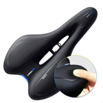 Silikon-Fahrradsitz GEL Mountainbike-Sattel Fahrradsitz Sattel, Schwarz Rot, Schwarz Gelb, Schwarz Blau