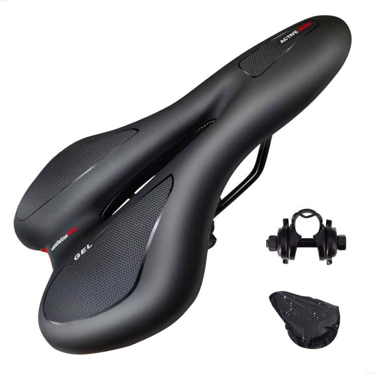 Silikon-Fahrradsitz GEL Mountainbike-Sattel Fahrradsitz Sattel, Schwarz Rot, Schwarz Gelb, Schwarz Blau