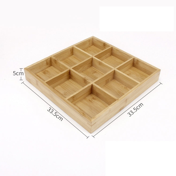 Hot Pot Bambusteller mit Fächern, Servierplatte aus Holz, großes Neuner-Raster, Sechser-Raster, großes Vierer-Raster aus Bambus, mittleres Vierer-Raster aus Bambus, kleines Vierer-Raster aus Bambus, Dreier-Raster aus Bambus, Zweier-Raster               
