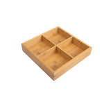 Hot Pot Bambusteller mit Fächern, Servierplatte aus Holz, großes Neuner-Raster, Sechser-Raster, großes Vierer-Raster aus Bambus, mittleres Vierer-Raster aus Bambus, kleines Vierer-Raster aus Bambus, Dreier-Raster aus Bambus, Zweier-Raster               