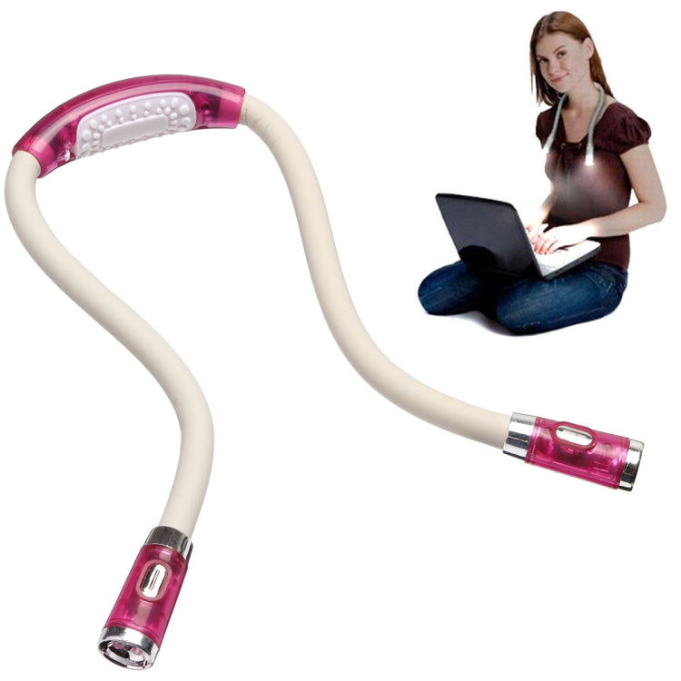 Tragbare U-förmige LED Flexible Freihändige Umarmung Hals Lese Buchlampe Taschenlampe, Schwarz, Grün, Blau, Pink