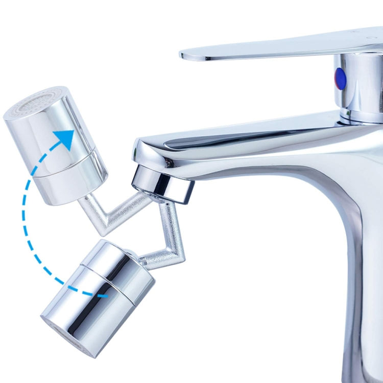 720-Grad universal drehbarer Wasserhahn, Anti-Spritz-Auslauf-Filter, Zwei-Funktionen-Wasserhahn, zwei Sektionen