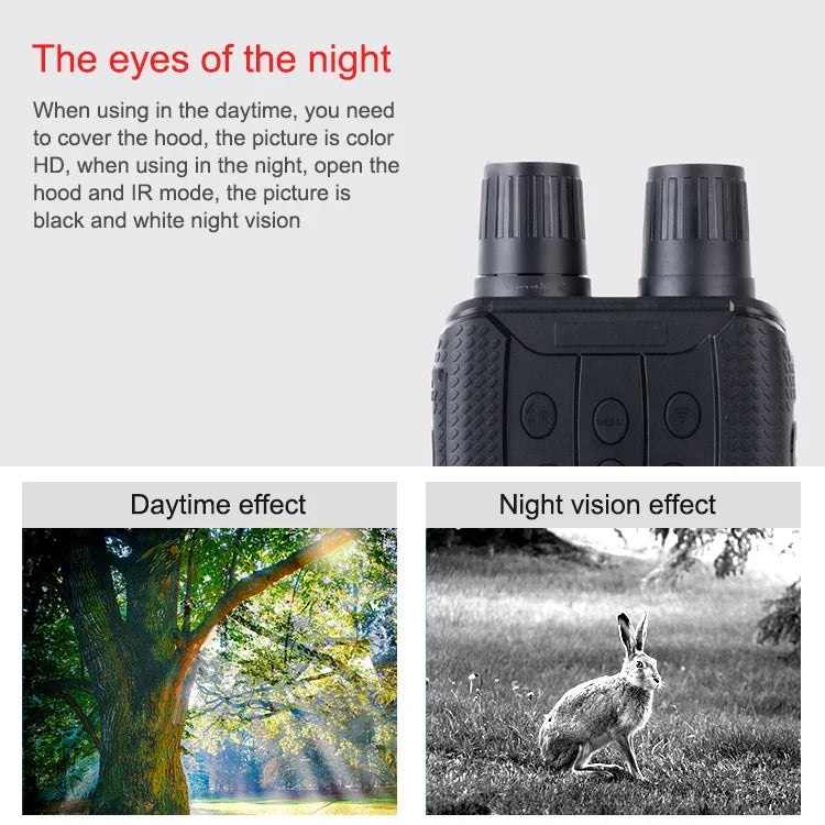 Outdoor HD Fernglas mit WIFI-Erkennung & Infrarot-Nachtsichtgerät zum Schießen, NV3182