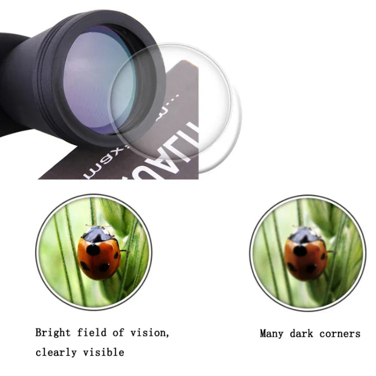Luxun 20x50 Outdoor-Fernglas Nachtsicht bei schlechten Lichtverhältnissen Nicht-Infrarot-Hochleistungsfernglas, 20x50 Schwarz, 20x50 Armeegrün