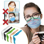 10 Stück Masken-Nasenklammer Brücken-Brillen-Anti-Beschlag-Dichtungs-Silikonstreifen, zufällige Farbauslieferung, Masken-Nasenklammer