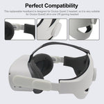 VR-komfortabler Ersatz-Headset, VR-Zubehör Gewichtsverlust-Stirnband, für Oculus Quest 2, Gewichtsverlust-Stirnband