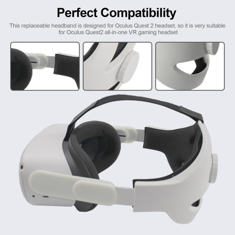 VR-komfortabler Ersatz-Headset, VR-Zubehör Gewichtsverlust-Stirnband, für Oculus Quest 2, Gewichtsverlust-Stirnband