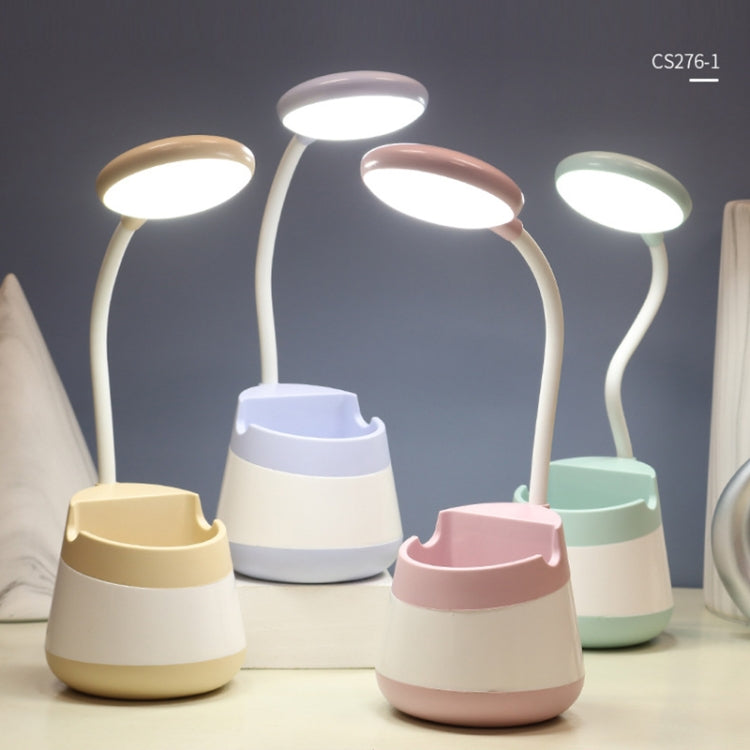 USB-Ladung LED Schreibtischlampe Augenschutz Lampe mit Stifthalter und Handyhalter, CS276-1 Pink, CS276-1 Blau, CS276-1 Grün, CS276-1 Gelb, CS276-1 Schwarz, CS276-3 Pink, CS276-3 Blau, CS276-3 Grün, CS276-3 Gelb, CS276-3 Schwarz, CS276-4 Pink         ...