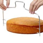 Verstellbarer Tortenschneider aus Edelstahl, Torten-Nivellierer, DIY Backwerkzeuge für Kuchen, Tortenschneider