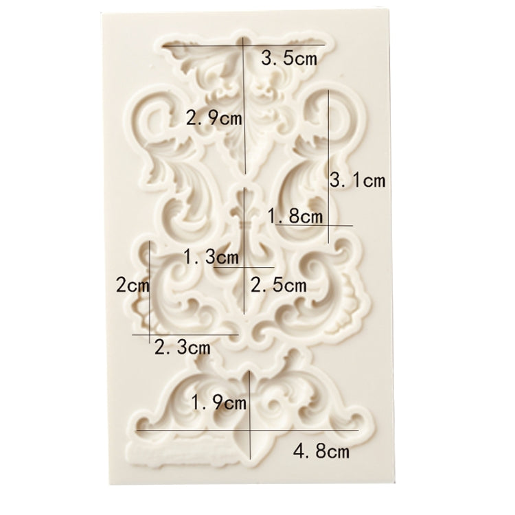 2 Stk. Bordüre Silikonform Fondantform Kuchen Dekorationswerkzeuge Schokoladenform, Bordüre Silikonform