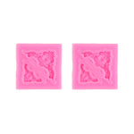 2 Stück Fondant Kuchen Silikonform Hohle Geprägte Rahmen Retro Fotorahmenform