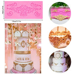 2 Stück Fondant Kuchen Silikonform Hohle Geprägte Rahmen Retro Fotorahmenform