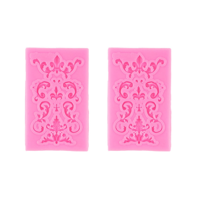 2 Stück Fondant Kuchen Silikonform Hohle Geprägte Rahmen Retro Fotorahmenform
