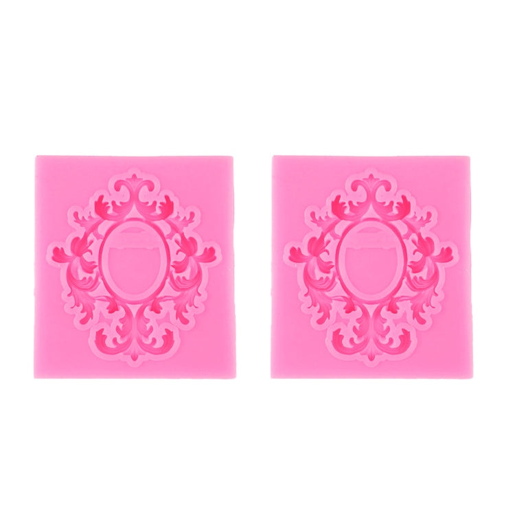 2 Stück Fondant Kuchen Silikonform Hohle Geprägte Rahmen Retro Fotorahmenform
