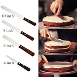 Holzgriff Spatel Backen Edelstahl Tortenmesser