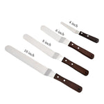 Holzgriff Spatel Backen Edelstahl Tortenmesser