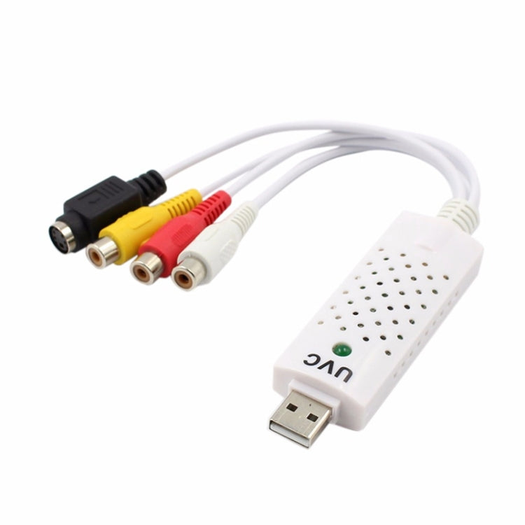 Tragbare USB 2.0 Audio-Video-Aufnahmekarte Adapter VHS zu DVD Videoaufnahme für Win7 / Win8/ XP/ Vista, Treiberfrei