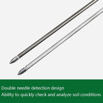 3 in 1 Bodendetektor PH-Wert Lichtintensität Teststift Rundkopf Boden Trockenfeuchtigkeitsmesser, 3 in 1