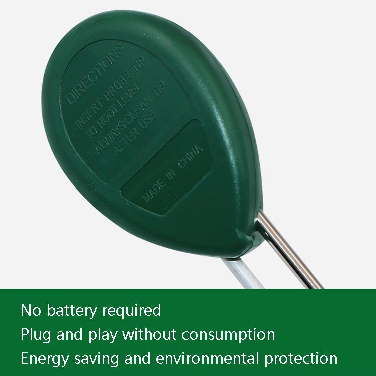 3 in 1 Bodendetektor PH-Wert Lichtintensität Teststift Rundkopf Boden Trockenfeuchtigkeitsmesser, 3 in 1