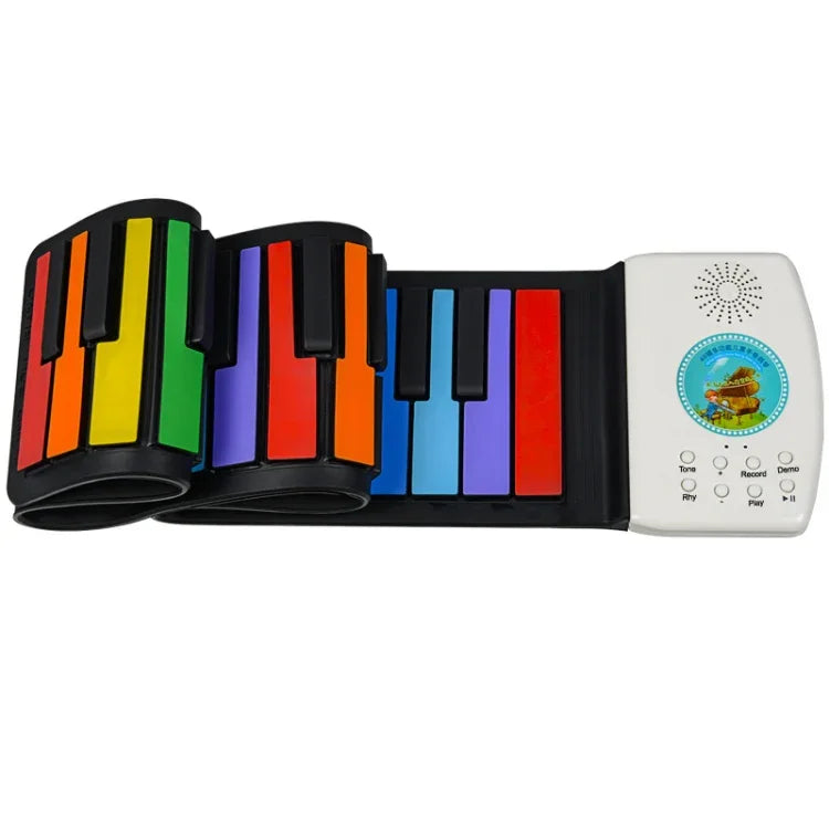 HUA008-49 Handgerolltes, faltbares Kinderklavier mit 49 Tasten, 49 Tasten