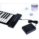 MIDI88 88-Tasten Handgerolltes Faltklavier Professionelles MIDI-Softkeyboard Simuliertes Übungsklavier Tragbares Faltbares elektronisches Klavier, 88 Tasten