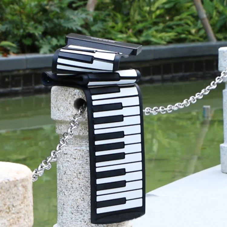 MIDI88 88-Tasten Handgerolltes Faltklavier Professionelles MIDI-Softkeyboard Simuliertes Übungsklavier Tragbares Faltbares elektronisches Klavier, 88 Tasten