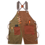 Jeansschürze Friseur Milch Teeladen Kellner Overalls, Grau-gelber Schultergurt, Blau-weißer Schultergurt, Grün-gelber Schultergurt, Grau-grüner Schultergurt, Grau-gelber Hakengurt, Blau-weißer Hakengurt, Grün-gelber Hakengurt, Grau-grüner Hakengurt