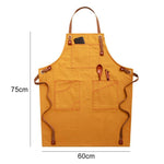 Haushalts-Jeansschürze Barista Blumig Teeladen Friseur Arbeitskleidung, Erwachsenenversion, für Kinder 47 cm, für Kinder 57 cm
