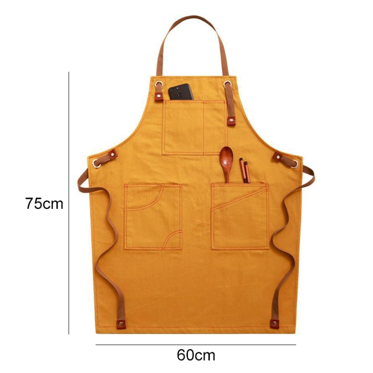 Haushalts-Jeansschürze Barista Blumig Teeladen Friseur Arbeitskleidung, Erwachsenenversion, für Kinder 47 cm, für Kinder 57 cm