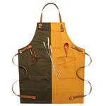 Haushalts-Jeansschürze Barista Blumig Teeladen Friseur Arbeitskleidung, Erwachsenenversion, für Kinder 47 cm, für Kinder 57 cm