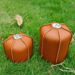 Outdoor Camping Flachgastank Lederhülle Camping Dampflampe Kraftstofftank PU Schutzhülle, Für 230g Gastank, Für 450g Gastank