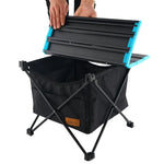 CLS Outdoor Klapptisch für Picknicktisch, Aufbewahrungs-Hängetasche, tragbare unsichtbare Tasche, Aufbewahrungs-Hängetasche, Stil:, kleine Tasche, große Tasche, Tisch klein + kleine Tasche, Tisch mittel + große Tasche