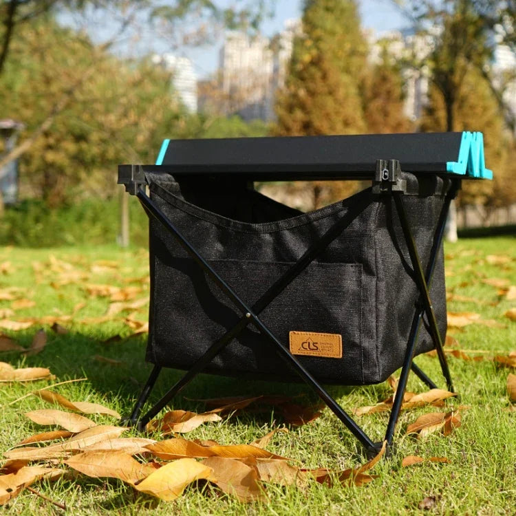 CLS Outdoor Klapptisch für Picknicktisch, Aufbewahrungs-Hängetasche, tragbare unsichtbare Tasche, Aufbewahrungs-Hängetasche, Stil:, kleine Tasche, große Tasche, Tisch klein + kleine Tasche, Tisch mittel + große Tasche