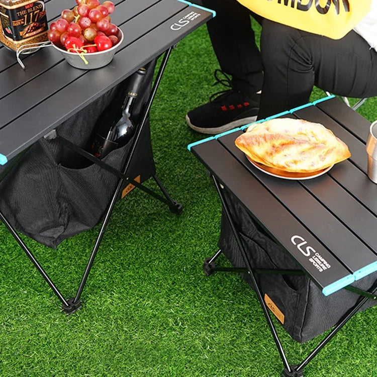 CLS Outdoor Klapptisch für Picknicktisch, Aufbewahrungs-Hängetasche, tragbare unsichtbare Tasche, Aufbewahrungs-Hängetasche, Stil:, kleine Tasche, große Tasche, Tisch klein + kleine Tasche, Tisch mittel + große Tasche